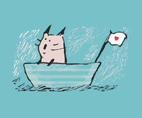 Sweet Sailor Cat Fine Art Print