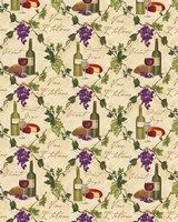 Wine Pattern I Fine Art Print