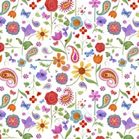 Petals & Paisley Fine Art Print