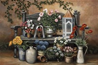 Flower Bench Fine Art Print
