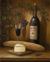Wine And Cheese B Fine Art Print