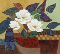 Stained Glass Floral Fine Art Print