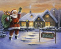 Santa's Workshop Fine Art Print
