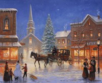 Christmas In Pleasantville Fine Art Print