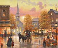 Autumnal Breeze In Pleasantville Fine Art Print