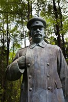 Lithuania, Grutas Park, Statue Joseph Stalin III Fine Art Print