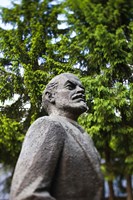 Lithuania, Grutas Park, Statue of Lenin II Framed Print