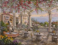 Dining On The Terrace Fine Art Print