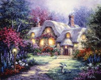 Garden Cottage Fine Art Print