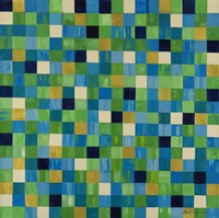 Green Checks Fine Art Print