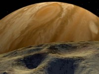 Jupiter seen from one of its innermost Moons, Tiny Metis by Ron Miller - various sizes