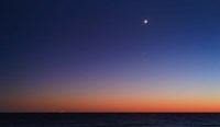 The Moon, Venus and Regulus in conjunction over Buenos Aires Fine Art Print