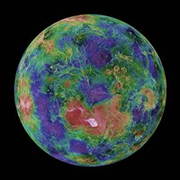 Venus centered on the North Pole Fine Art Print
