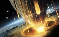 Giant Asteroid collides with the Earth by Tobias Roetsch - various sizes