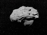 Asteroid in Outer Space Fine Art Print