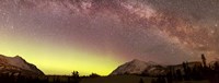 Aurora borealis, Comet Panstarrs and Milky Way Fine Art Print