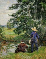 The Anglers, c. 1885 Fine Art Print
