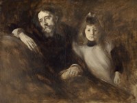 Alphonse Daudet And His Daughter Edmee by Eugene Carriere - various sizes