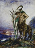 Dead Poet Borne By A Centaur Fine Art Print