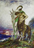 Dead Poet Carried By a Centaur, 1870 Fine Art Print