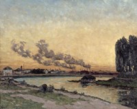 Sunset At Ivry, 1878 Fine Art Print