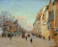 Quai De La Gare, Snow, 1880 Fine Art Print