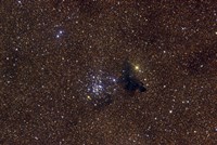 NGC 6520, an open cluster in the Constellation Sagittarius Fine Art Print