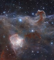 The star-forming region NGC 2024 in the Constellation Orion Fine Art Print