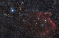 Glowing and reflecting nebulosity in the Constellation of Lacerta Fine Art Print