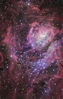 Central region of the Lagoon Nebula Fine Art Print