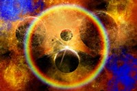 Creation of new star systems within a vast Gaseous Nebula Fine Art Print