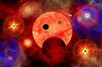 New star formation in a vast Gaseous Nebula Fine Art Print