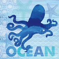 Sea Glass Octopus Fine Art Print