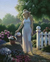 Tending The Garden Fine Art Print