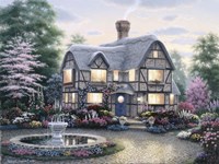 Freeman Cottage Fountain Fine Art Print