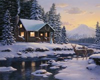 White Tail Twilight Fine Art Print