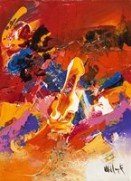 Abstract Orange Summer 2 by William Malucu - various sizes, FulcrumGallery.com brand