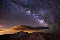 Milky Way Over The Rockies Fine Art Print