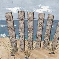 Beach Scene Triptych I Fine Art Print