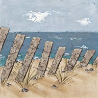 Beach Scene Triptych II Fine Art Print