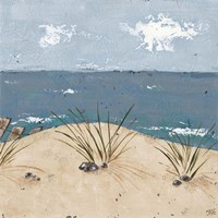 Beach Scene Triptych III Fine Art Print
