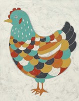 Country Chickens II Fine Art Print