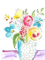 Flower Burst Vase I Fine Art Print