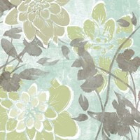 Dahlias & Petals I Framed Print