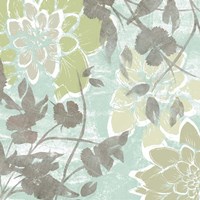 Dahlias & Petals II Framed Print