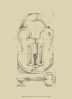 Vintage Padlock II Fine Art Print