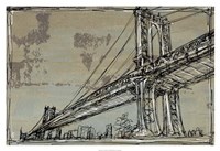 Kinetic City Sketch II Framed Print