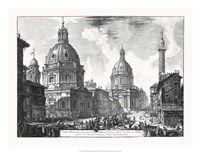 Veduta della du Chiese della Madonna Fine Art Print