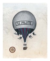 Vintage Hot Air Balloons II Fine Art Print