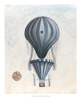 Vintage Hot Air Balloons IV Framed Print
